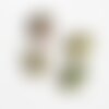 Cabochon unakite, fournitures créatives,cabochon ovale,unakite naturelle,cabochon turquoise, cabochon 18x13mm,pierre naturelle,18x13mm,g2482