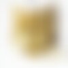 Chaine laiton doré 18 carats coquillages, chaine doree fantaisie pour création bijoux,15x2mm, le mètre g5355
