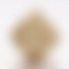 Pendentif rond bola harmonie carillon laiton doré arbre de vie 17mm (diametre interieur 12 mm), grossesse, sans carillon, l'unité g5989