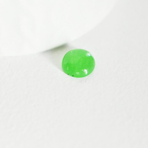 Cabochon jade vert,pierre naturelle, création bijoux, cabochon jade,cabochon rond,pierre précieuse,pierre verte, 10mm, l'unité,g2808
