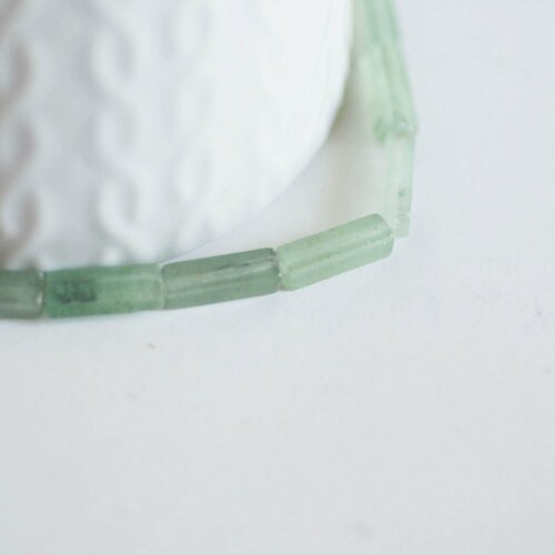 Perle aventurine rectangle verte, perle gemme,pierre naturelle, aventurine naturelle,perle pierre,13mm,fil de 29 perles g206