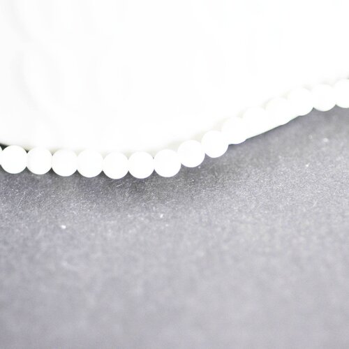 Perle ronde nacre blanche,perles coquillage, fabrication bijoux,perle ronde nacre,coquillage naturel,fil 140 perles,3mm-g1725