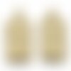 Pendentif soleil éclair en laiton zircon 18k,pendentif doré carte de tarot,25mm l'unité g3832