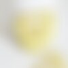 Ecusson brodé à repasser citron jaune doré customisation vêtement, écusson thermocollant,patch écusson brodé,46.5mm,les 2,g2861