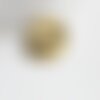 Bague hématite doré facetté, une bague classique en hématite non magnétique pour création de bijou en pierre,19mm,l'unité g3457
