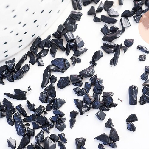 Sable tourmaline noire 2-12mm,chips mineral, tourmaline naturelle, pierre semi-precieuse, création bijoux, sachet 20 grammes g5786