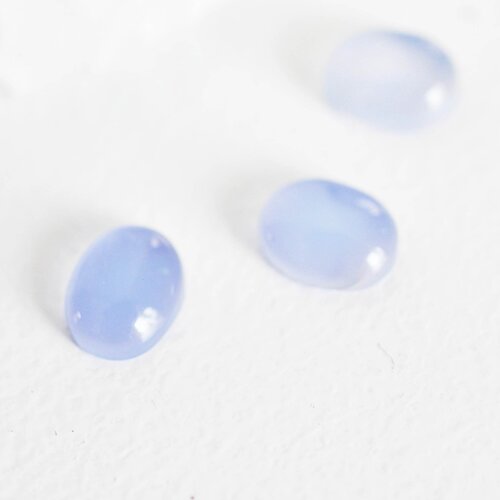 Cabochon agate bleue, fournitures créatives, cabochon ovale, agate naturelle,10x8mm, cabochon agate, bijou pierre,pierre naturelle-g1669