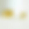 Pendentif locket rond boule doré 16k, médaillon photo,pendentif locket doré, création collier, fourniture dorée 16k,18mm-g1582