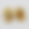 Pendentif tête de mort laiton doré 24k 12mm, pendentif sans nickel,creation bijoux doré, pendentif laiton doré,l'unité g6262