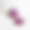 Pendentif coeur rubis zoisite platine, pendentif bijoux, pendentif pierre,zoisite naturel,cœur zoisite,22mm, l'unité, g2580