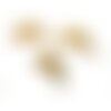 Pendentif poisson grand laiton brut doré, médaillon vintage, création collier, fournitures laiton brut,46m, l'unité,g2000