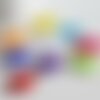 Grosse perle ovale plastique, fourniture bijoux,perle acétate, création bijoux,grandes perles plastique,connecteur plastique,lot de 10-g853