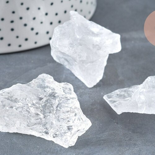 Morceaux cristal de roche naturel, transparent blanc,pierre brute, cristale de roche naturel pierre semi-précieuse, lithothérapie ,la pierre