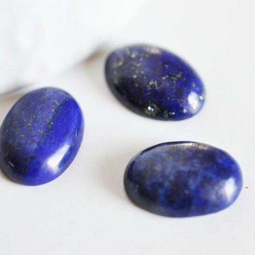 Cabochon ovale lapis lazulis, cabochon ovale,lapis lazulis,lapis naturel, fabrication bijoux,pierre naturelle,18x13mm, l'unité,g378