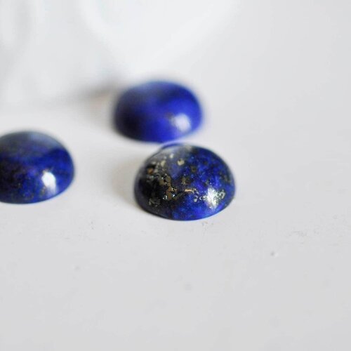 Cabochon rond bleu lapis lazulis, fournitures créatives, cabochon rond, cabochon pierre, lapis lazulis naturel,12mm, pierre naturelle, g2656