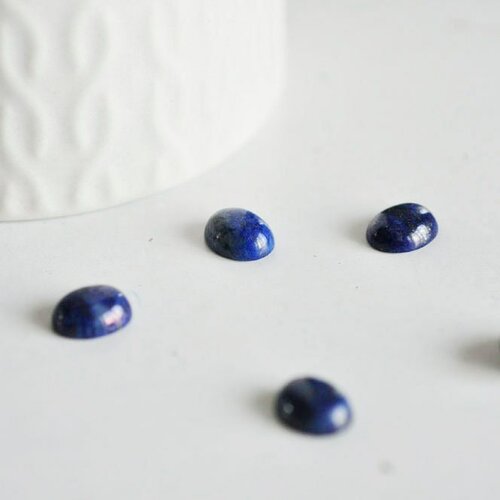 Cabochon lapis lazulis bleue, cabochon ovale, lapis lazulis naturelle,10x8mm, cabochon pierre, pierre naturelle, l'unité,g1720