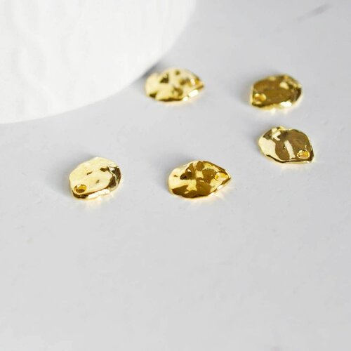 Pendentif médaille ronde texturée doré, fournitures créatives, apprêt doré, apprets doré,médaille dorée, médaille ronde,11mm, lot de 20-g685