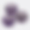 Pendentif hexagone améthyste violette, pendentif pierre, améthyste naturelle,création bijoux, pierre naturelle, 29mm-g587