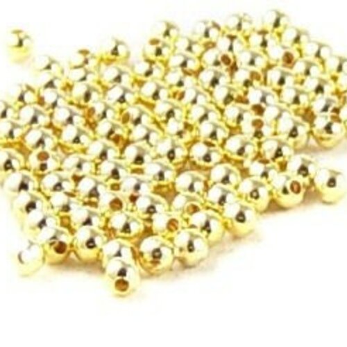 Perles intercallaires dorées, fournitures créatives, perles dorées, perle intercalaire,création bijoux, fer doré,10 grammes, 4mm-g1352