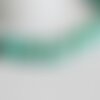 Perle longue ovale turquoise, howlite naturelle,perle turquoise,perle pierre,création bijoux, fil de 39,cm- g5465