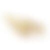 Pendentif connecteur poignée de main laiton doré 18k 22mm,pendentif doré pour création de bijoux, unité g5981