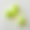 Perle goutte howlite jaune-vert, fournitures créatives, howlite naturelle, perle jaune, perle pierre, création bijoux, 25mm, lot de 5,g2796