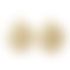 Pendentif médaille coeur sacré laiton doré 18k 22mm sans nickel, création de bijoux, pendentif amour, unité g5958