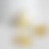 Pendentif goutte laiton doré brossé, breloques laiton brut ,pendentif bijoux,sans nickel, géométrique,28mm, l'unité, g2877