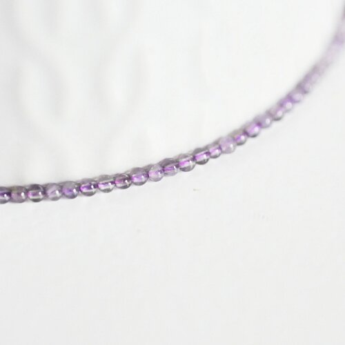 Perle ronde amethyste violette, fournitures créatives, perles amethyste,fabrication bijoux, amethyste naturelle,le fil 200 perles,2mm,g6899