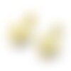 Pendentif tibétain laiton brut, breloque laiton brut, bijou laiton,création bijoux,pendentif laiton brut,les 2,14mm-g1519