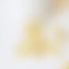 Pendentif cloche tibétaine dorje vajra laiton doré,breloque laiton brut,bijou laiton,création,pendentif laiton brut,22mm,l'unité g4459