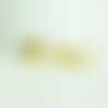 Pendentif locket cœur medaillon laiton brut, médaillon vintage, création collier, fournitures laiton brut,12mm, lot de 2 g6206