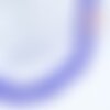 Perle disque mauvais oeil grecque verre bleu roi, le fil de 36.9cm,perle verre chance, perle artisanale verre g6631