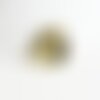 Pendentif médaille ronde ange laiton doré 18k, pendentif laiton doré pour création bijoux,médaille or,16.5mm, l'unité g5292