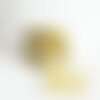 Pendentif triangle éventail plié laiton brut texturé, un apprêt doré sans nickel,un pendentif doré en laiton brut,32x26mm,lot de 2 g4732