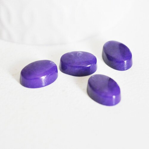 Cabochon jade violet, fournitures créatives, cabochon ovale, pierre dôme, cabochon jade violet,jade naturel,14x10mm,pierre naturelle-g2233
