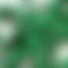 Ruban gros grain polka vert foncé, fabrication bijoux, ruban pois blancs,ruban mariage, largeur 1cm, longueur 1 mètre-g2159