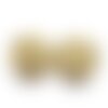 Perle mauvais œil zamac doré,fournitures créatives, sans nickel,creation bijoux,perle géométrique,9.5mm,lot de 10 g5461