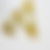Pendentif connecteur ovale vierge marie or, pendentif laiton, pendentif religion,sans nickel, notre dame, madonne,19mm, les 5- g5295