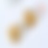Pendentif cœur medaillon laiton brut, cœur laiton brut, médaillon vintage, création collier, fournitures laiton brut,24mm,lot de 2-g1915