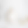 Pendentif nacre blanche naturelle doré,fourniture créative,pendentif rond nacre,coquillage blanc,création bijou, 26mm, l'unité,g2178