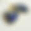Pendentif ovale lapis lazulis,pendentif pour bijoux, pendentif pierre, pierre naturelle, pendentif bleu,lapis lazulis naturel,40mm-g488