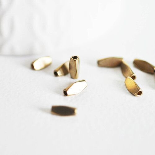 Perles intercallaires tube laiton brut 8.5mmperle laiton, perle dorée,création bijoux, laiton brut,lot de 30-g1500