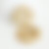 Pendentif rond osier tressé naturel, perle bois,perle osier, création bijoux, perles géométriques,28-34mm, lot de 2,g2951