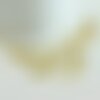 Pendentif lune doré 16k, fournitures créatives,breloque croissant de lune,16k or plaqué, création bijoux, 36x17mm-g1717