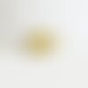 Breloque cadenas cœur laiton doré 18k cristal,sans nickel,création bijoux,pendentif amour, pendentif zircon,20mm, l'unité,g3163