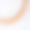 Perle rondelle donut verre opaque orange clair, perles rondelles verre pour créations de bijoux et bracelet,8x5mm, le fil de 80 perles g5818