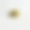 Breloque cœur laiton doré 18k étoile cristal,sans nickel,création bijoux,pendentif amour, pendentif zircon,7.5mm, l'unité g4065
