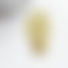 Pendentif estampe filigrane tête de mort laiton doré, pendentif très fin et léger pour création de bijoux, lot de 2,46 x 34 mm g3697
