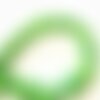Perle galet howlite verte, fournitures créatives, howlite naturelle, perle verte, perle pierre, création bijoux, 26mm,lot de 5